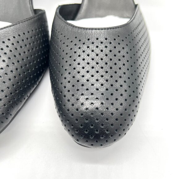 Spring Step Womens 41 EU 9.5 - 10 US Black Leather Block Heels Pumps Shoes - Picture 5 of 15